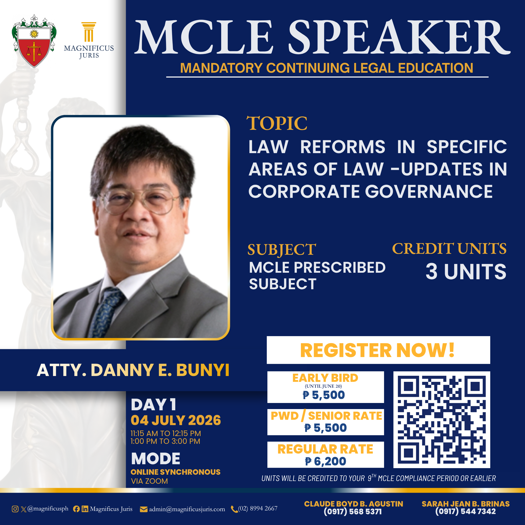 DAY 1- ATTY. BUNYI LECTURE MCLE