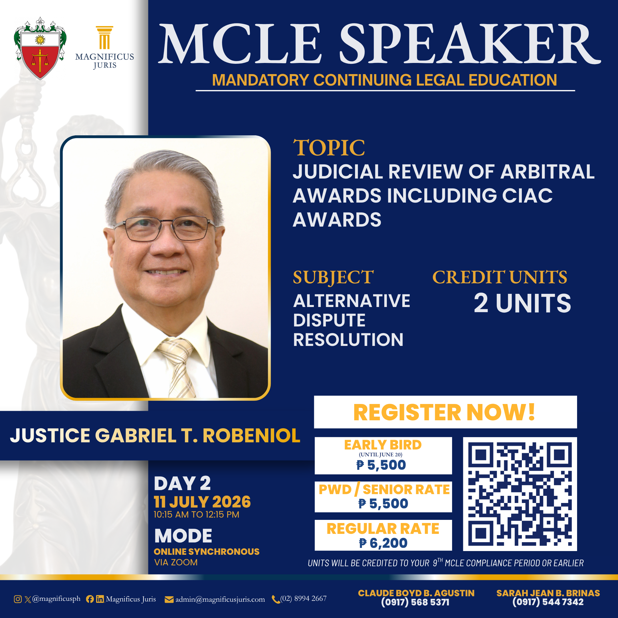 DAY 2- JUSTICE ROBENIOL